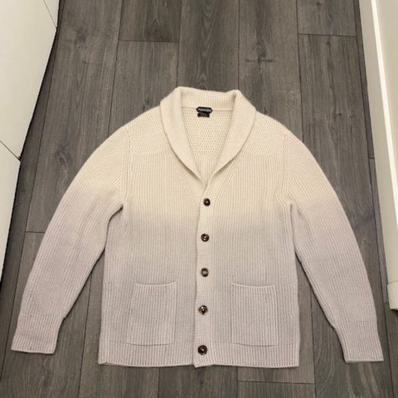 Tom Ford Ombre Wool Mohair And Silk Blend Cardigan Size L - Picture 3 of 12